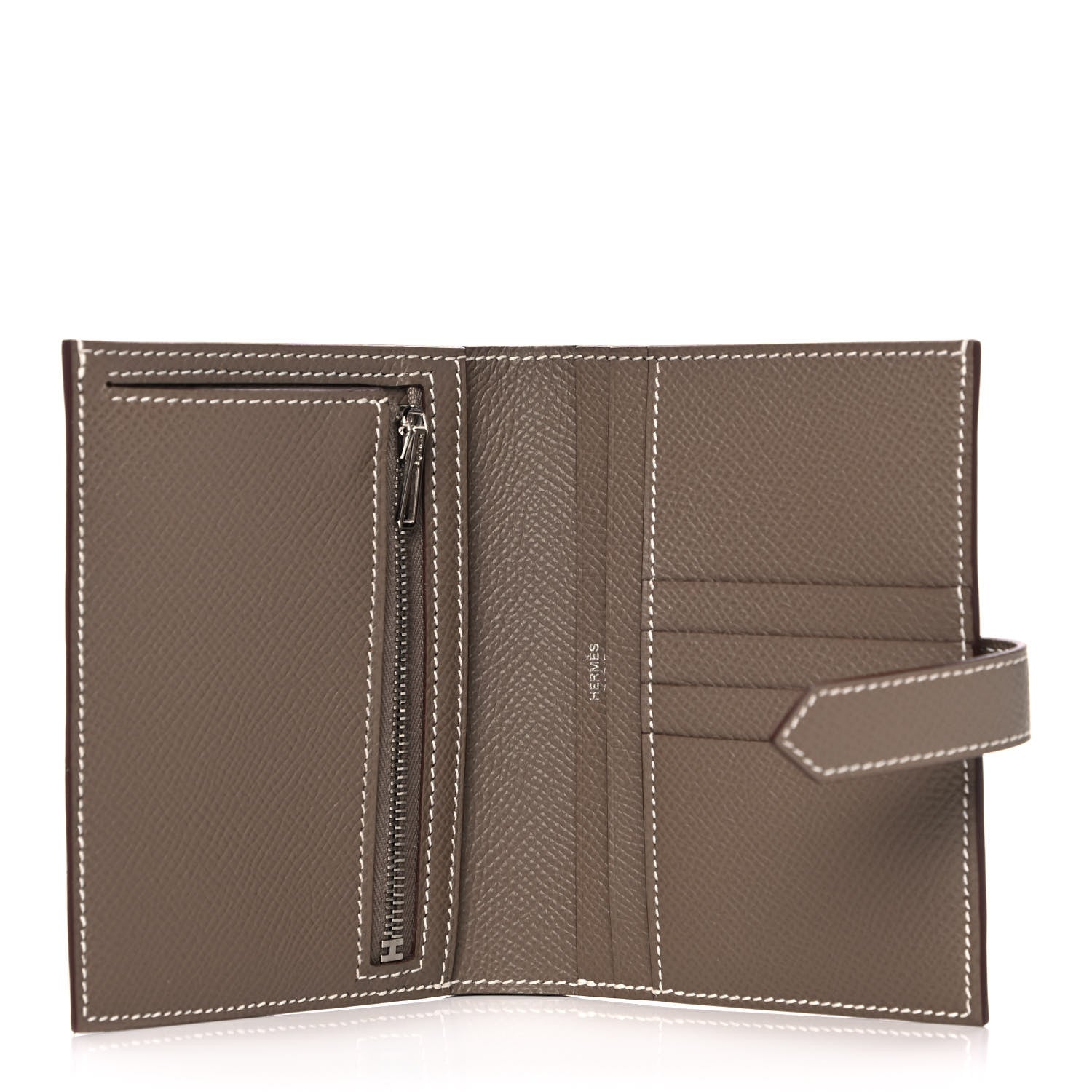 Hermes Epsom Bearn Compact Wallet Etoupe 5 of 11