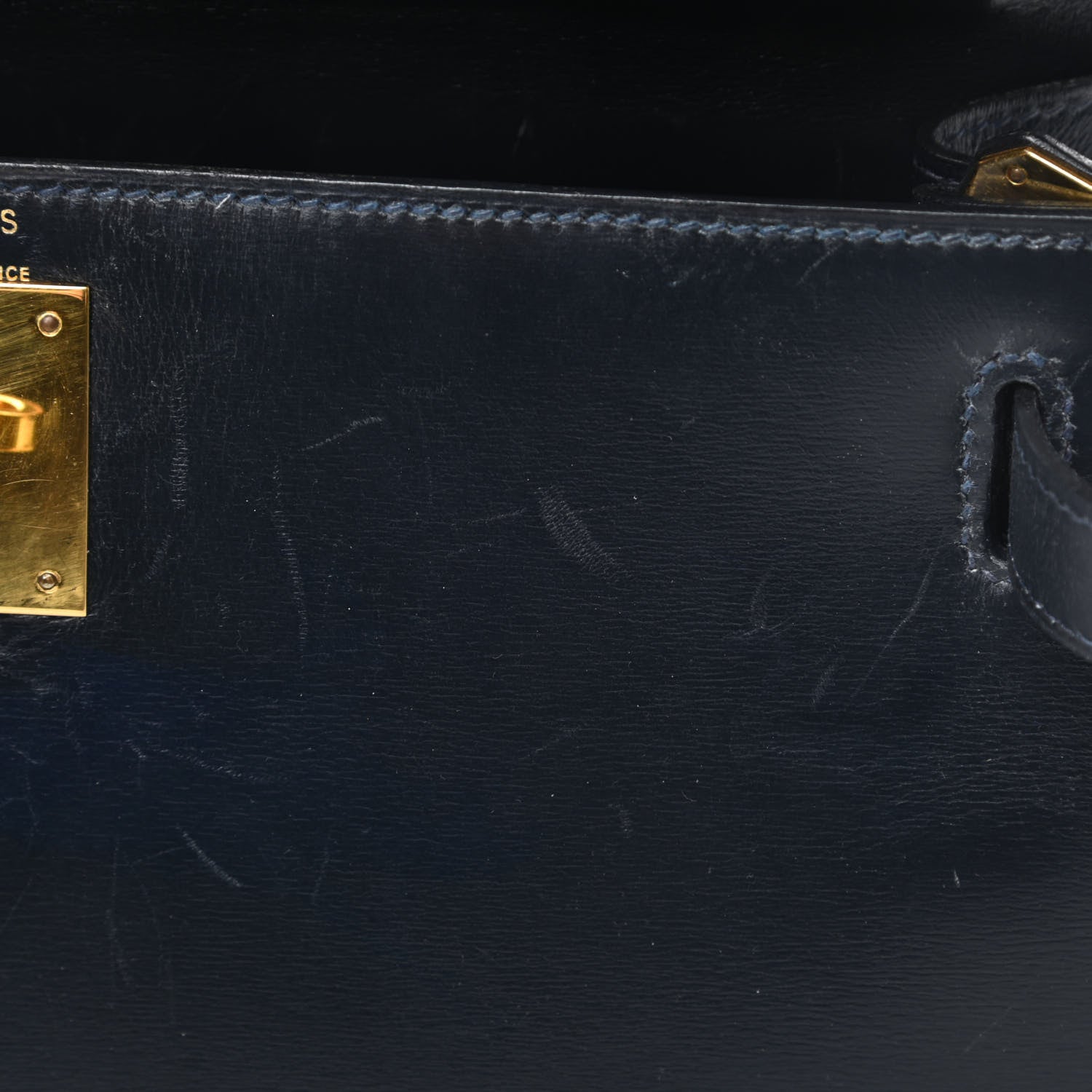 Hermes Box Kelly Sellier 28 Bleu Marine 14 of 19