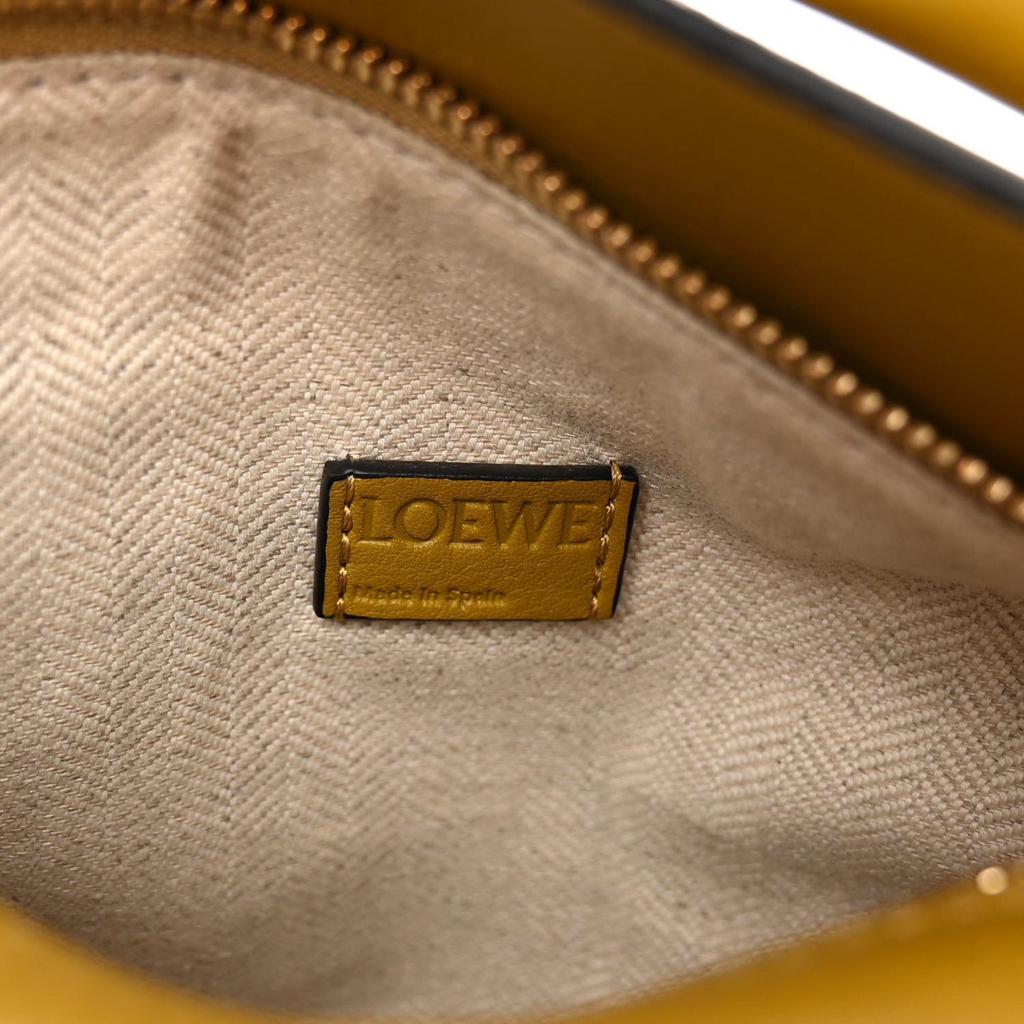 Calfskin Mini Puzzle Bag Yellow Ochre
