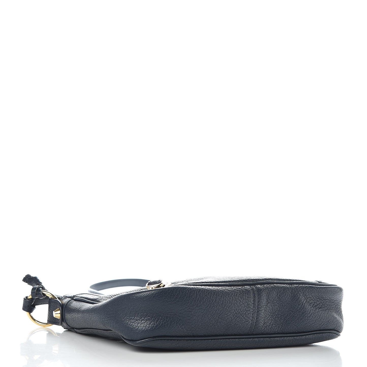 Chevre Gold Metallic Edge Hardware Hip Bleu Nuit