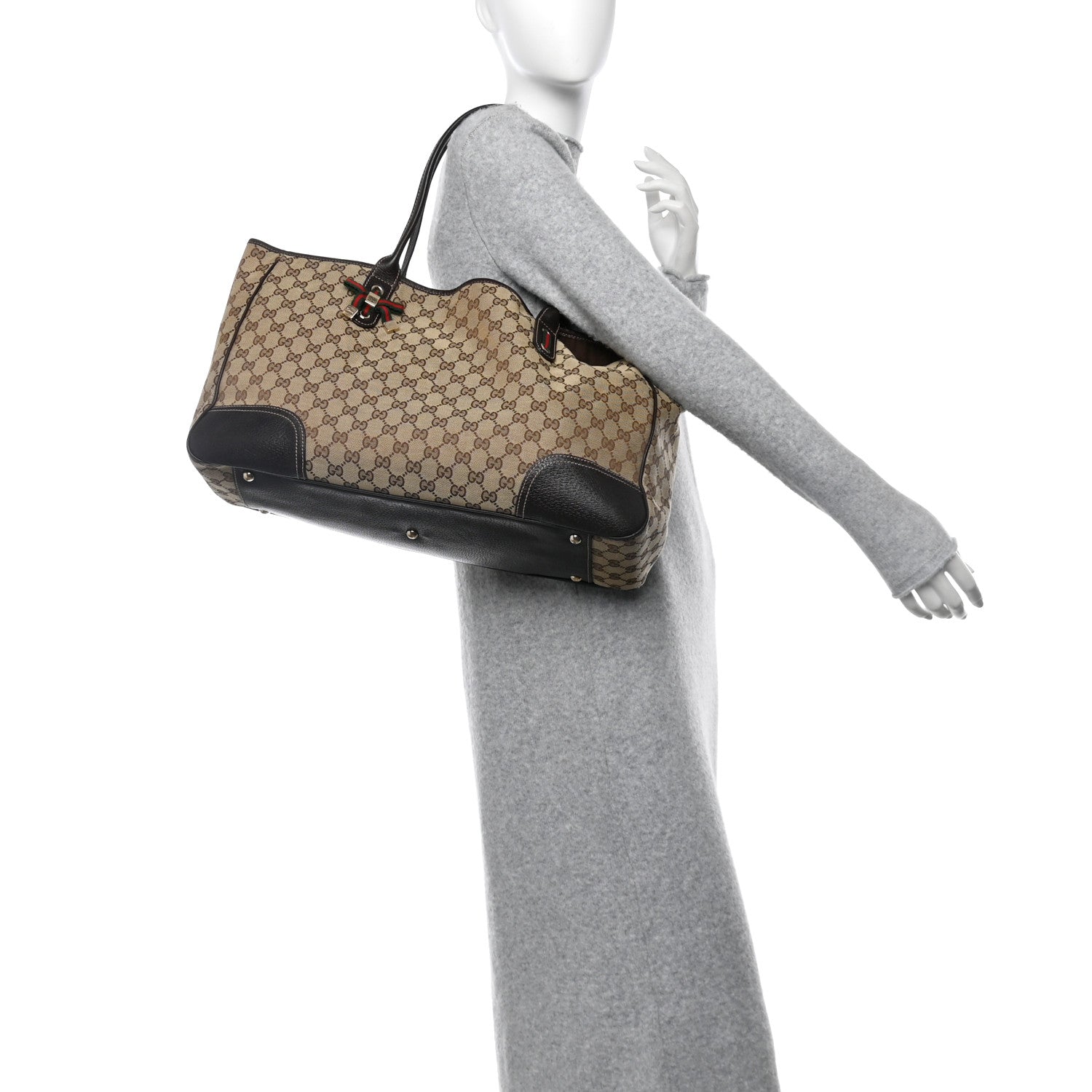 Gucci Monogram Large Princy Tote Dark Brown 2 of 11