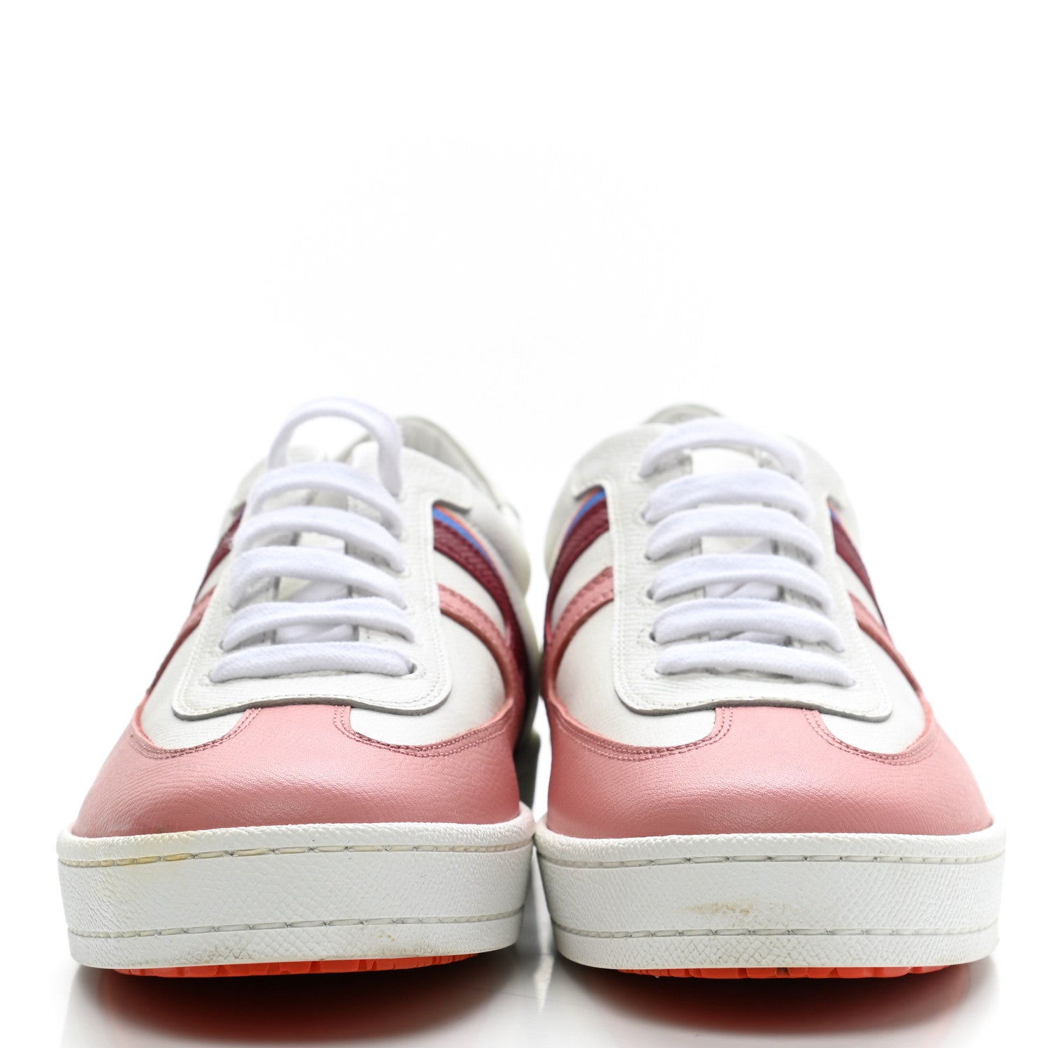 Hermes Epsom Womens Boomerang Sneakers 37 Multicolor Rose Pale 2 of 10