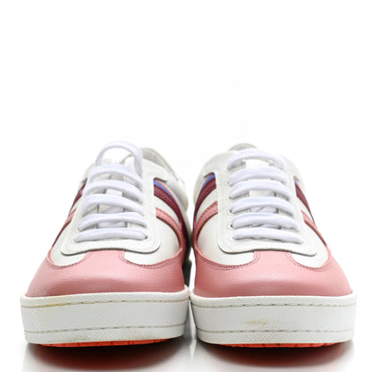 Hermes Epsom Womens Boomerang Sneakers 37 Multicolor Rose Pale 2 of 10