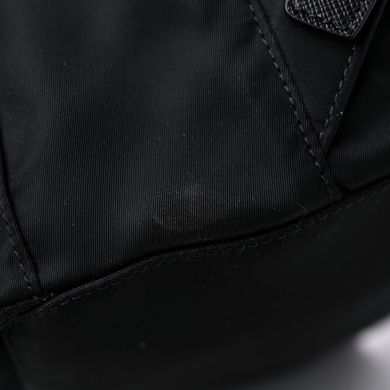 Prada Tessuto Nylon Saffiano Medium Backpack Black 9 of 9