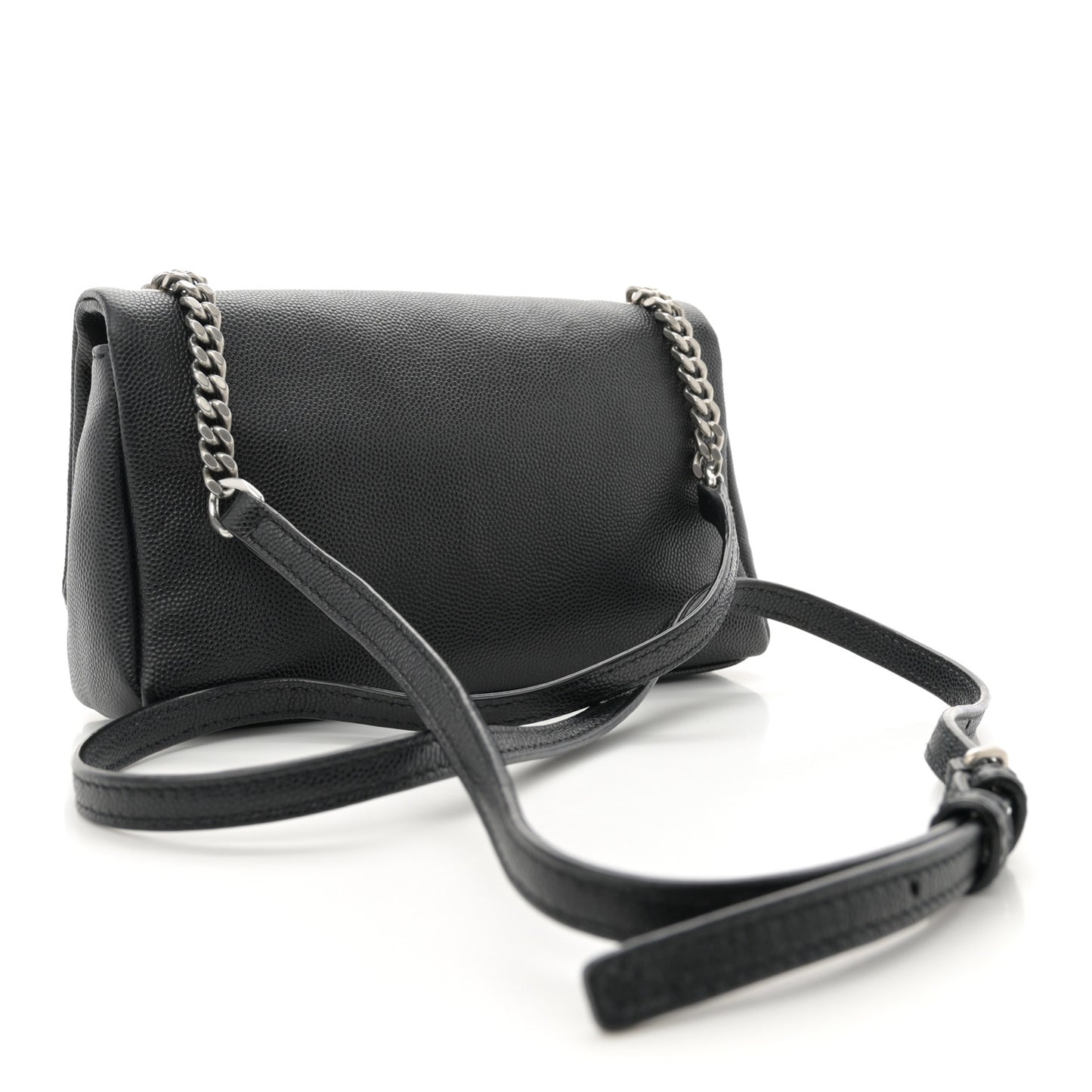 Grain De Poudre Monogram Toy West Hollywood Fold-Over Bag Black