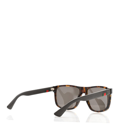 Gucci Web Square Frame GG0010S Sunglasses Tortoise 4 of 7