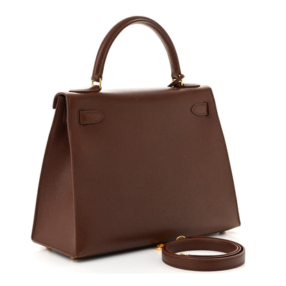 Hermes Courchevel Kelly Sellier 28 Noisette 3 of 10