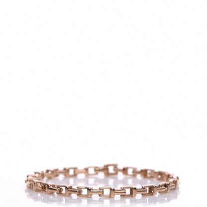 Tiffany 18K Rose Gold Narrow Tiffany T Chain Bracelet 1 of 5