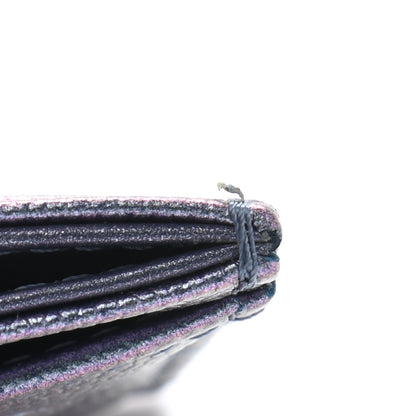 Chanel Iridescent Caviar Quilted Card Holder Dark Blue 9 of 9