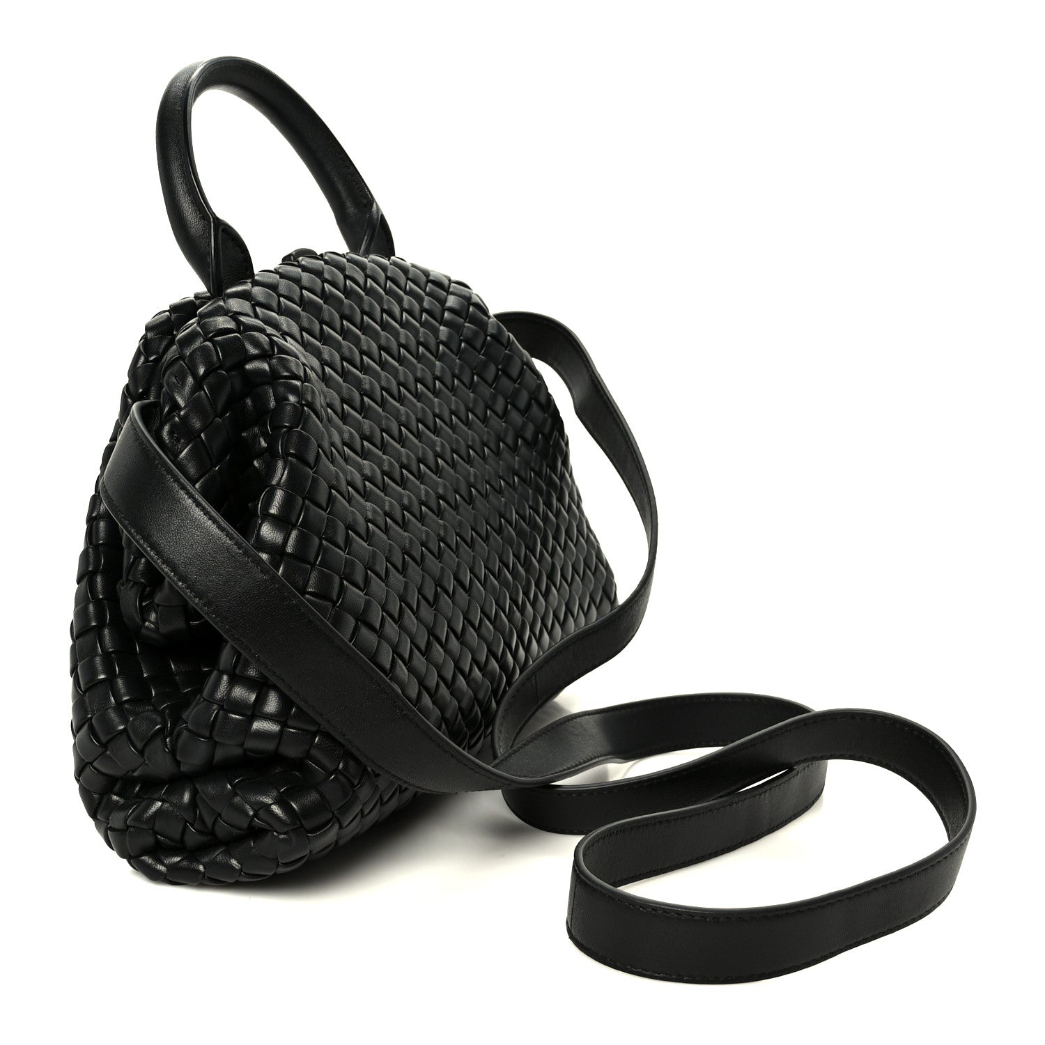 Bottega Veneta Nappa Intrecciato Small Padded The Handle Tote Black 5 of 19
