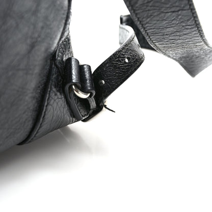 Balenciaga Agneau Silver Metallic Edge Hardware Backpack Black 10 of 10
