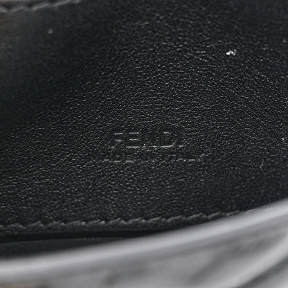 Fendi Nappa Matisse FF Embossed Nano Chain Baguette Black 6 of 9