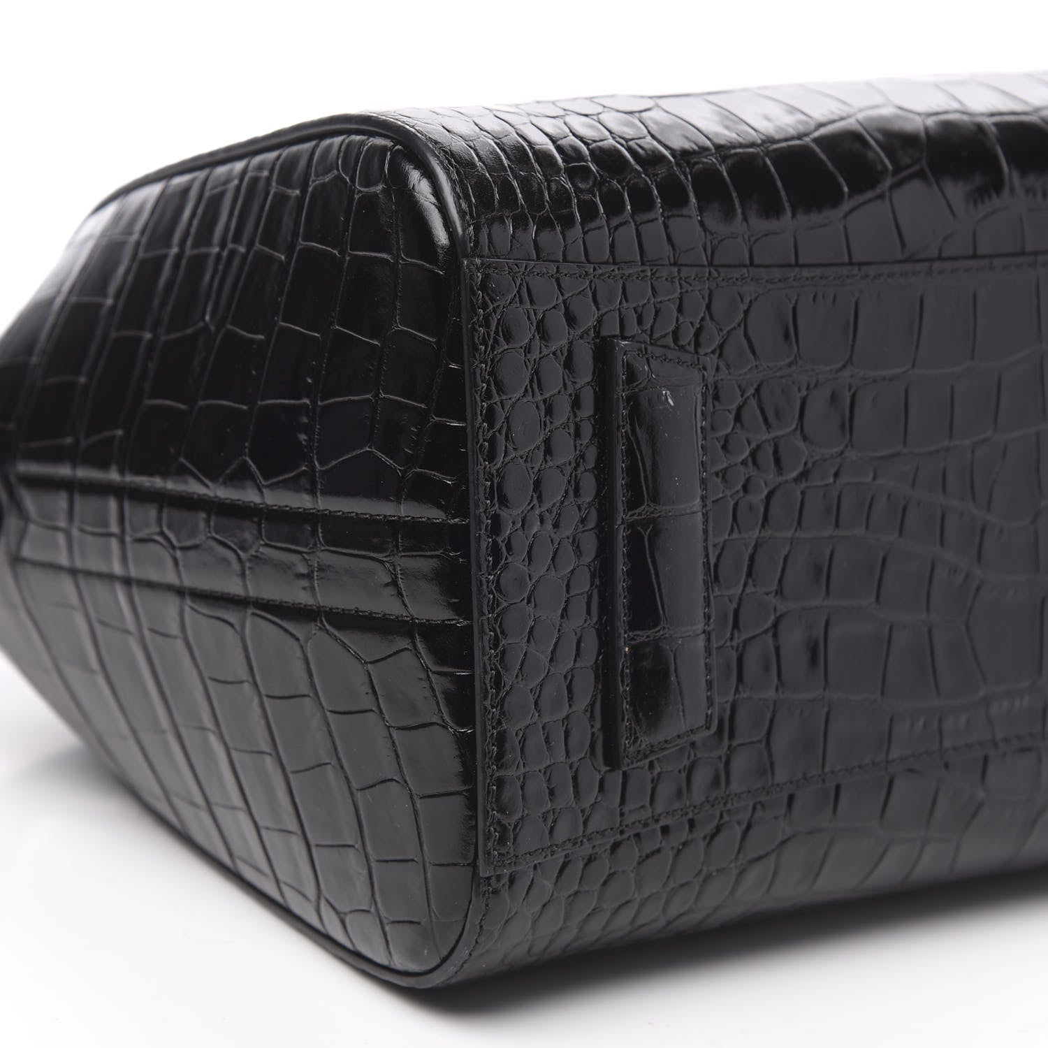 Givenchy Calfskin Crocodile Embossed Small Antigona Black 8 of 11