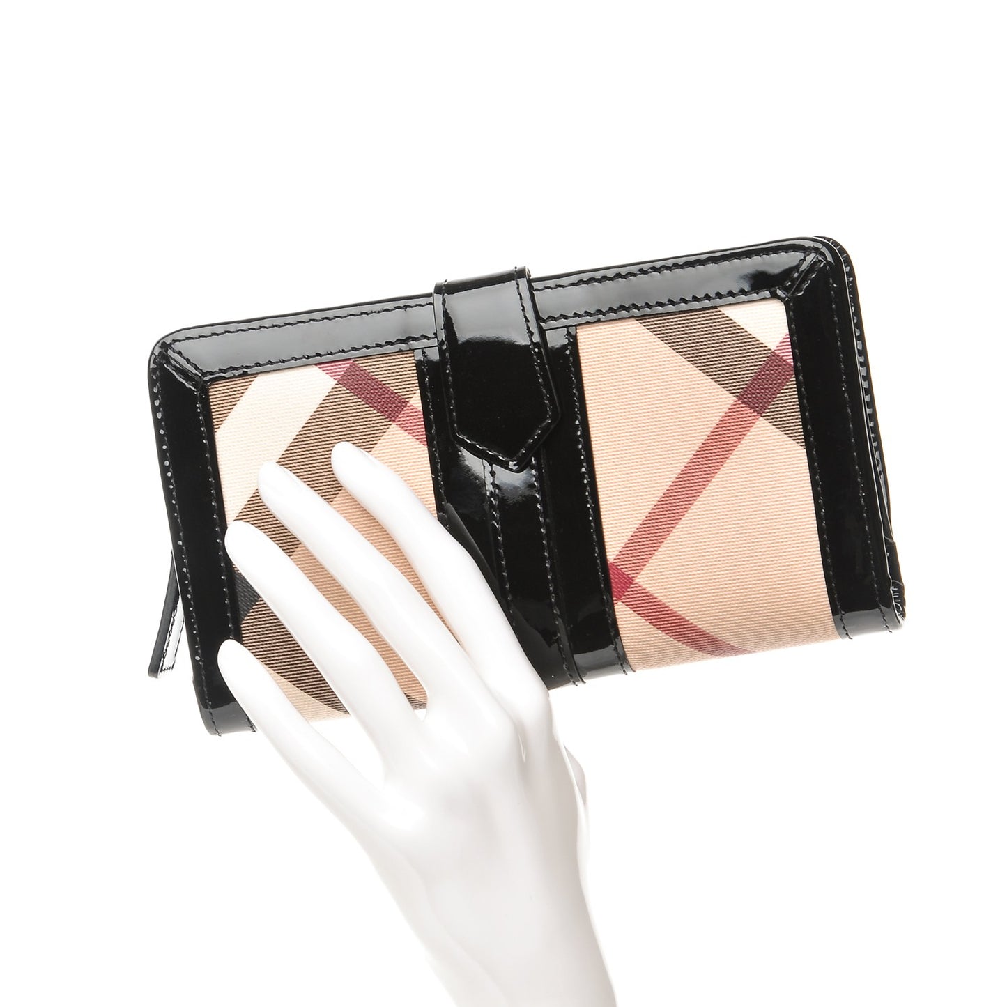 Supernova Check Penrose Continental Wallet Black
