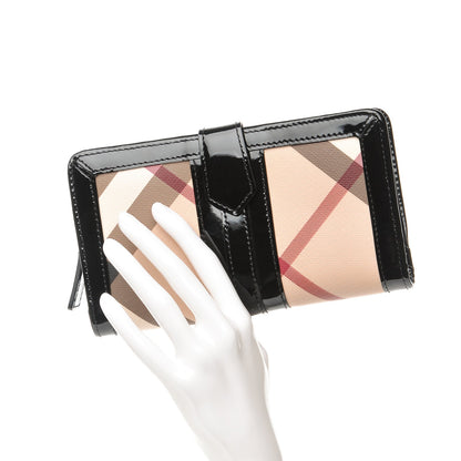 Burberry Supernova Check Penrose Continental Wallet Black 2 of 10