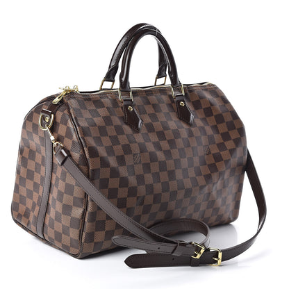 Louis Vuitton Damier Ebene Speedy Bandouliere 35 3 of 10
