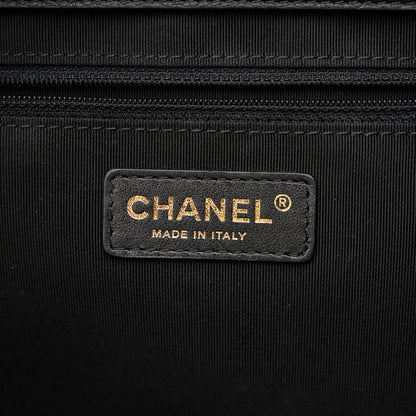 Chanel Bullskin Stitched Medium Shopping Bag Black 6 of 11