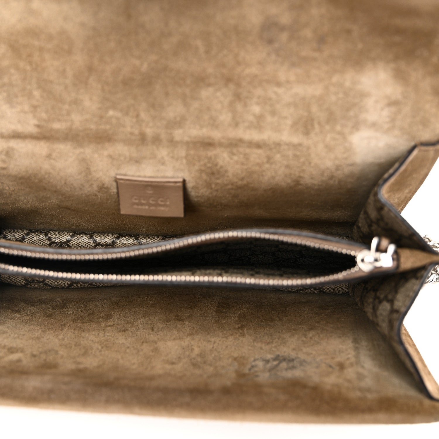 Gucci GG Supreme Monogram Small Dionysus Shoulder Bag Taupe 5 of 11
