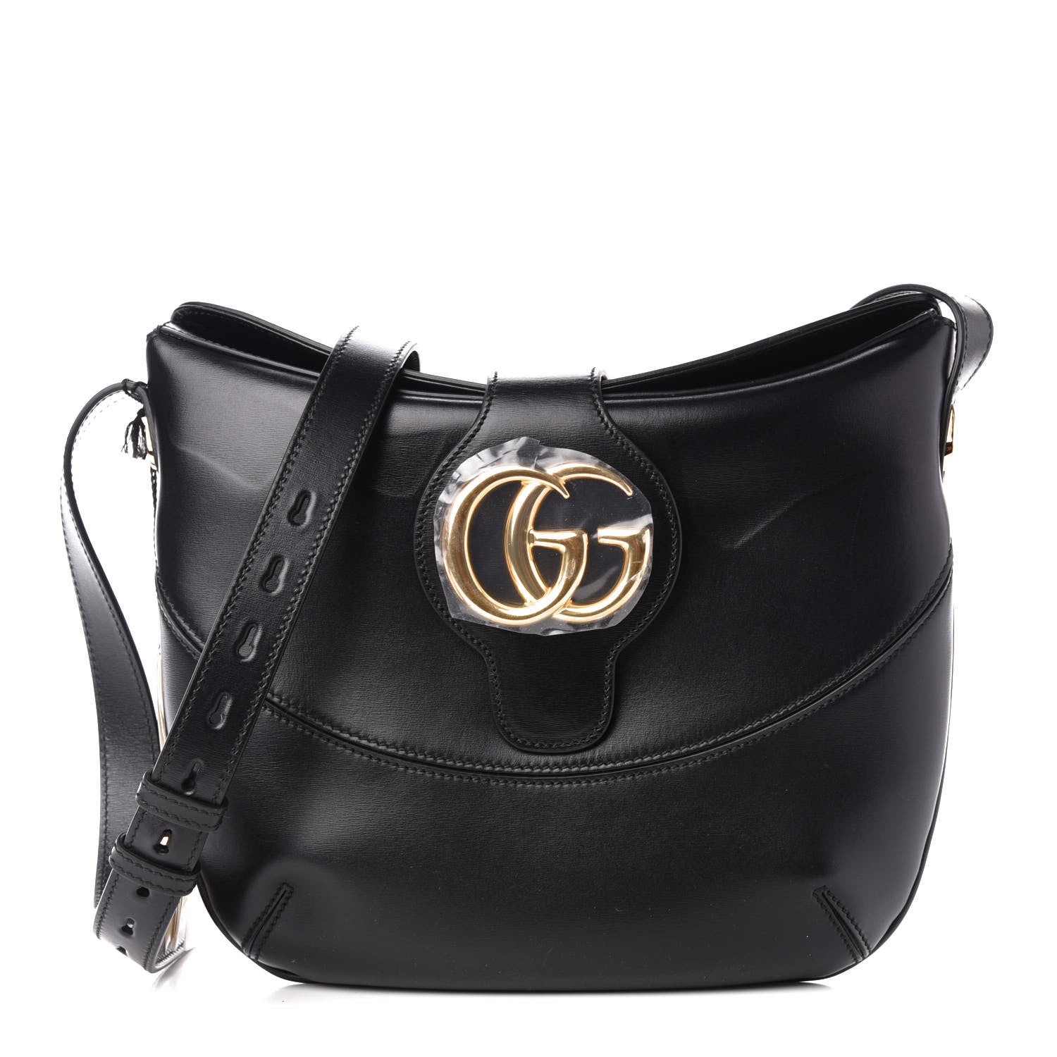 Gucci Calfskin Medium Arli Shoulder Bag Black 1 of 11