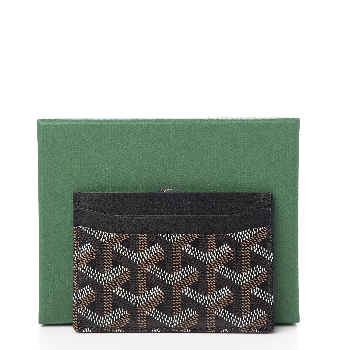 Goyardine Saint Sulpice Card Holder Black