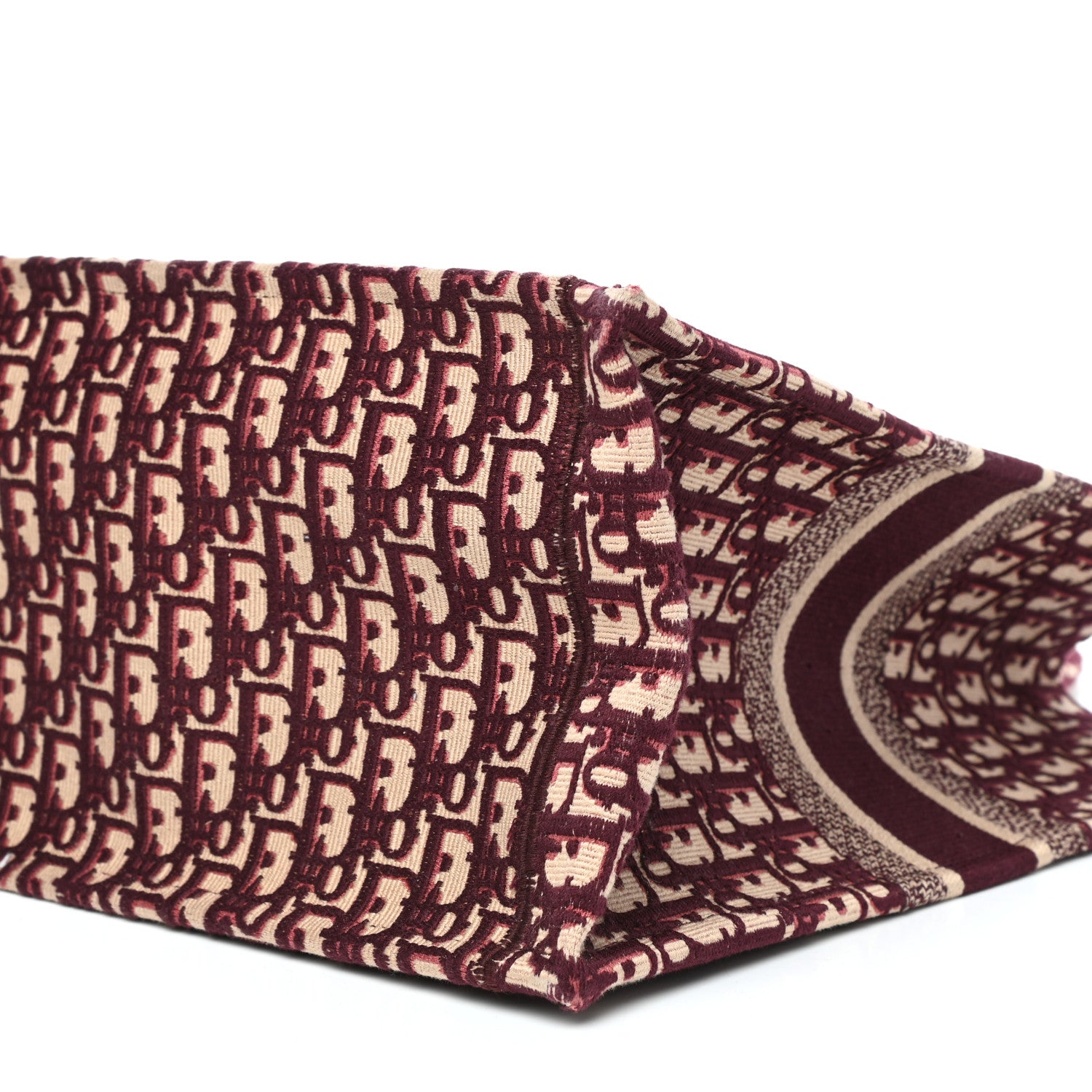 Christian Dior Oblique Large Book Tote Burgundy Multicolor 9 of 9