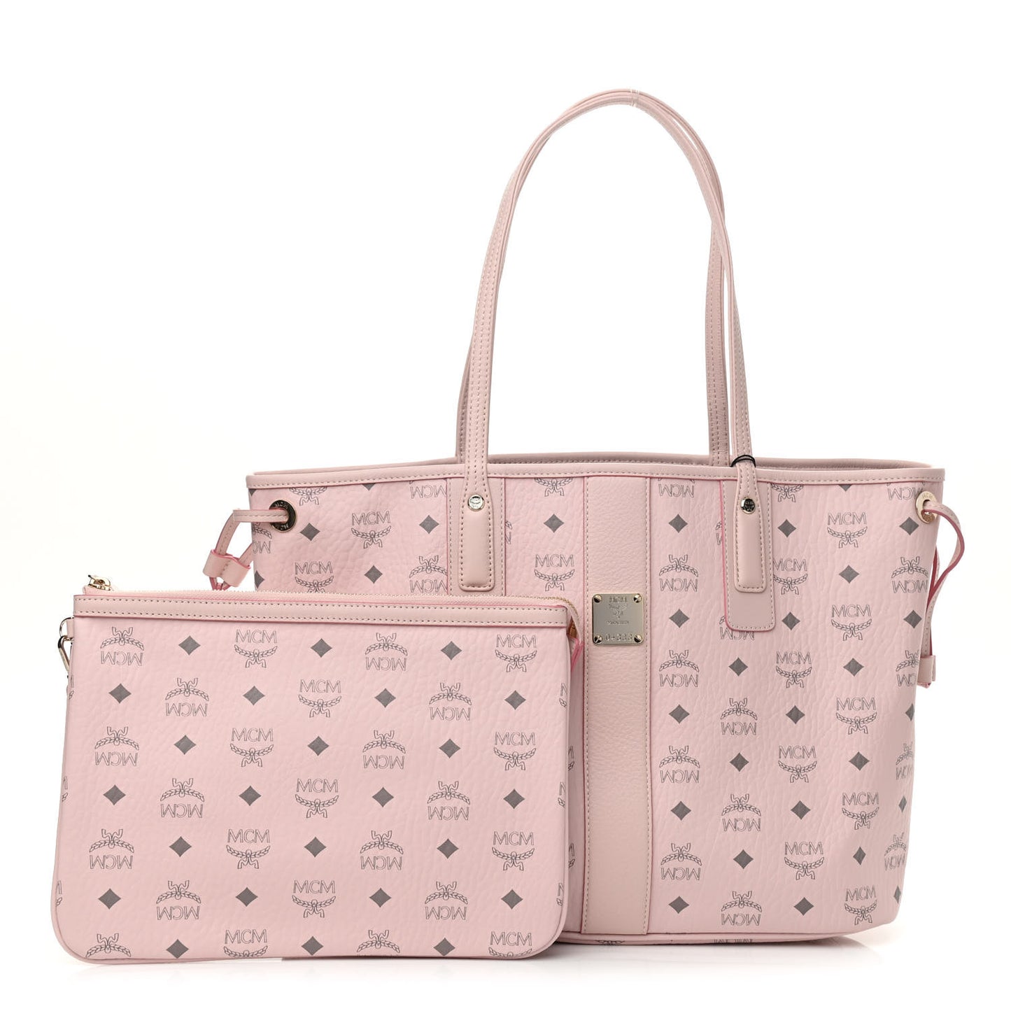Visetos Medium Liz Reversible Shopper Tote Powder Pink