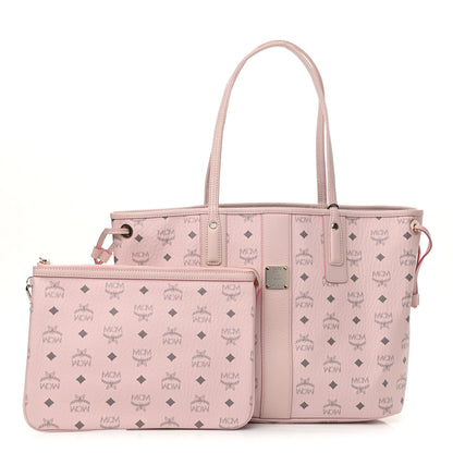 MCM Visetos Medium Liz Reversible Shopper Tote Powder Pink 1 of 11