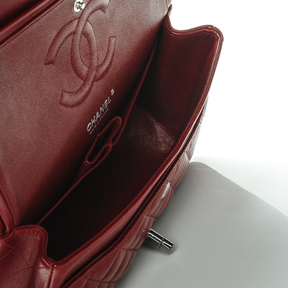 Chanel Lambskin Quilted Medium Double Flap Dark Red 6 of 7