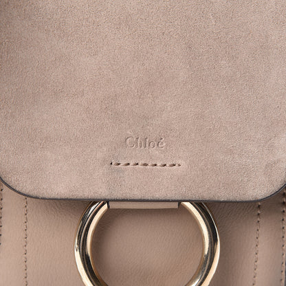 Chloe Suede Calfskin Mini Faye Backpack Motty Grey 10 of 25