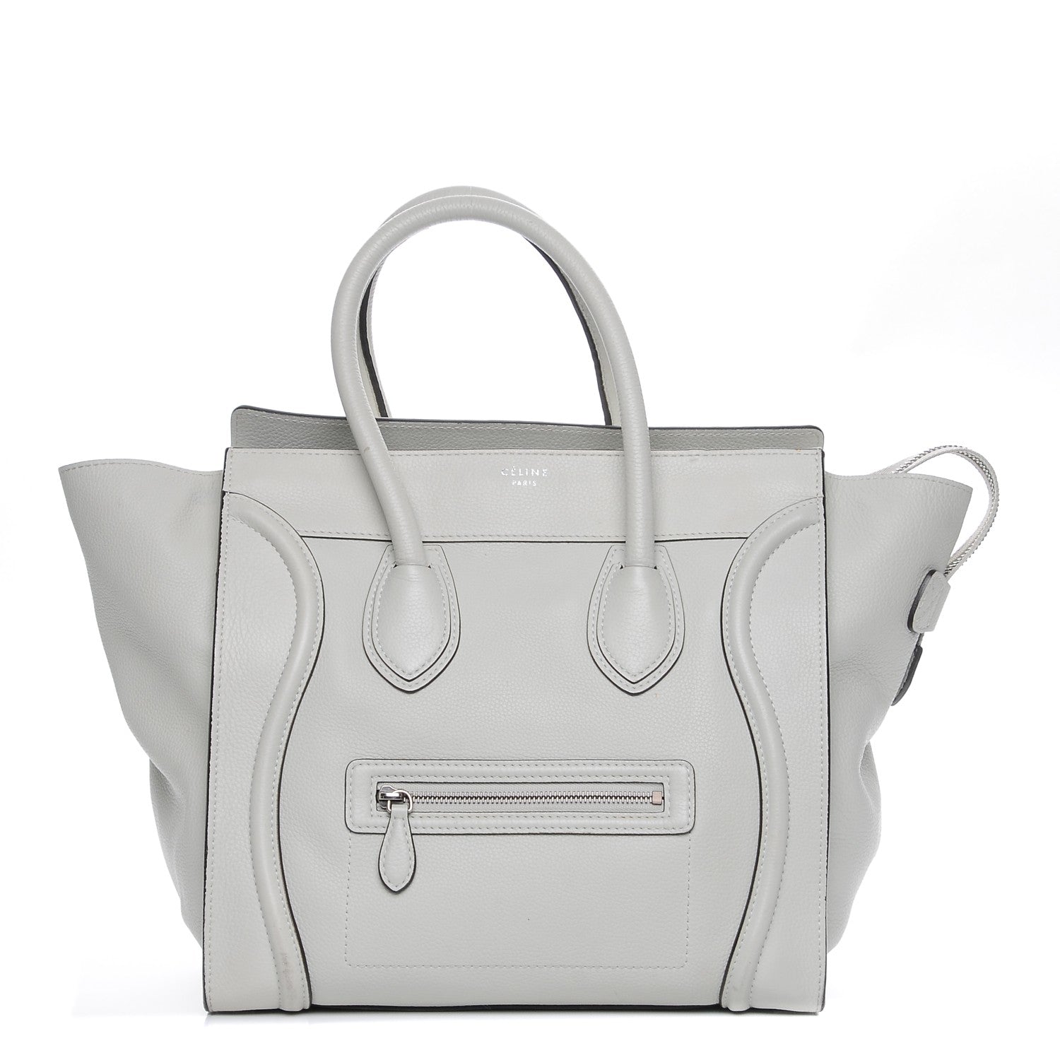 Celine Drummed Calfskin Mini Luggage Lune 1 of 9