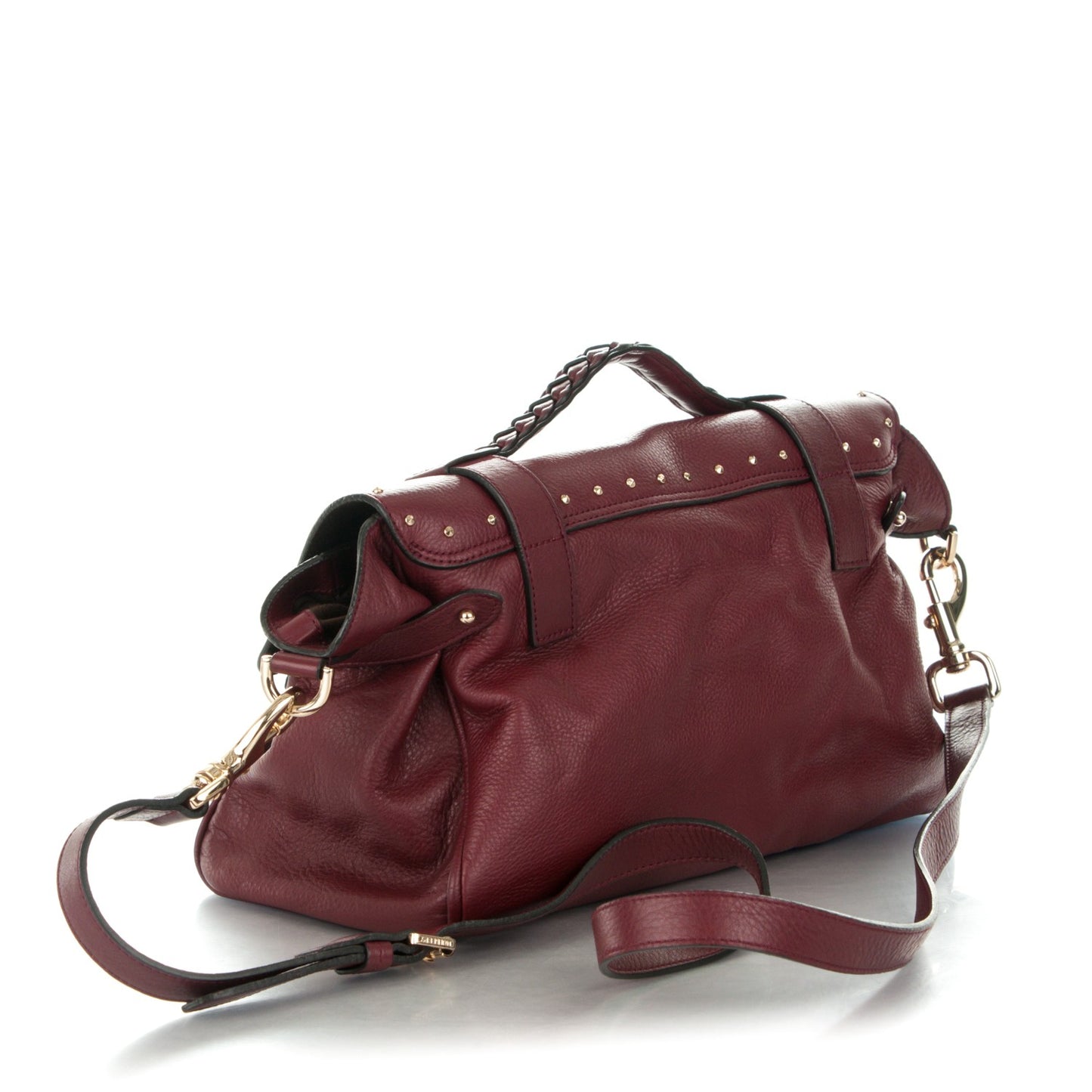 Polished Buffalo Medium Alexa Tassel Satchel Conker