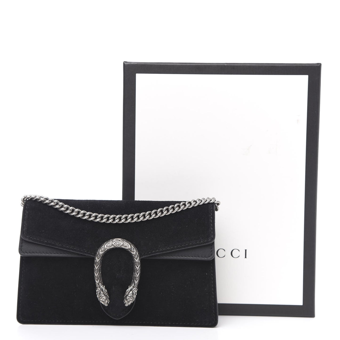 Suede Super Mini Dionysus Shoulder Bag Black