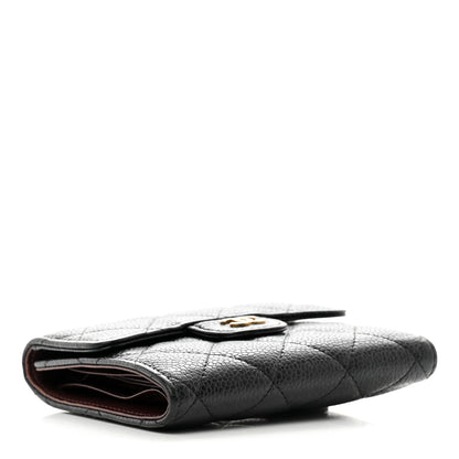 Chanel Caviar Quilted Compact Flap Wallet Black 4 of 10
