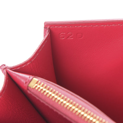 Prada Saffiano Vernice Mini Pochette Wristlet Wallet Peonia 6 of 7