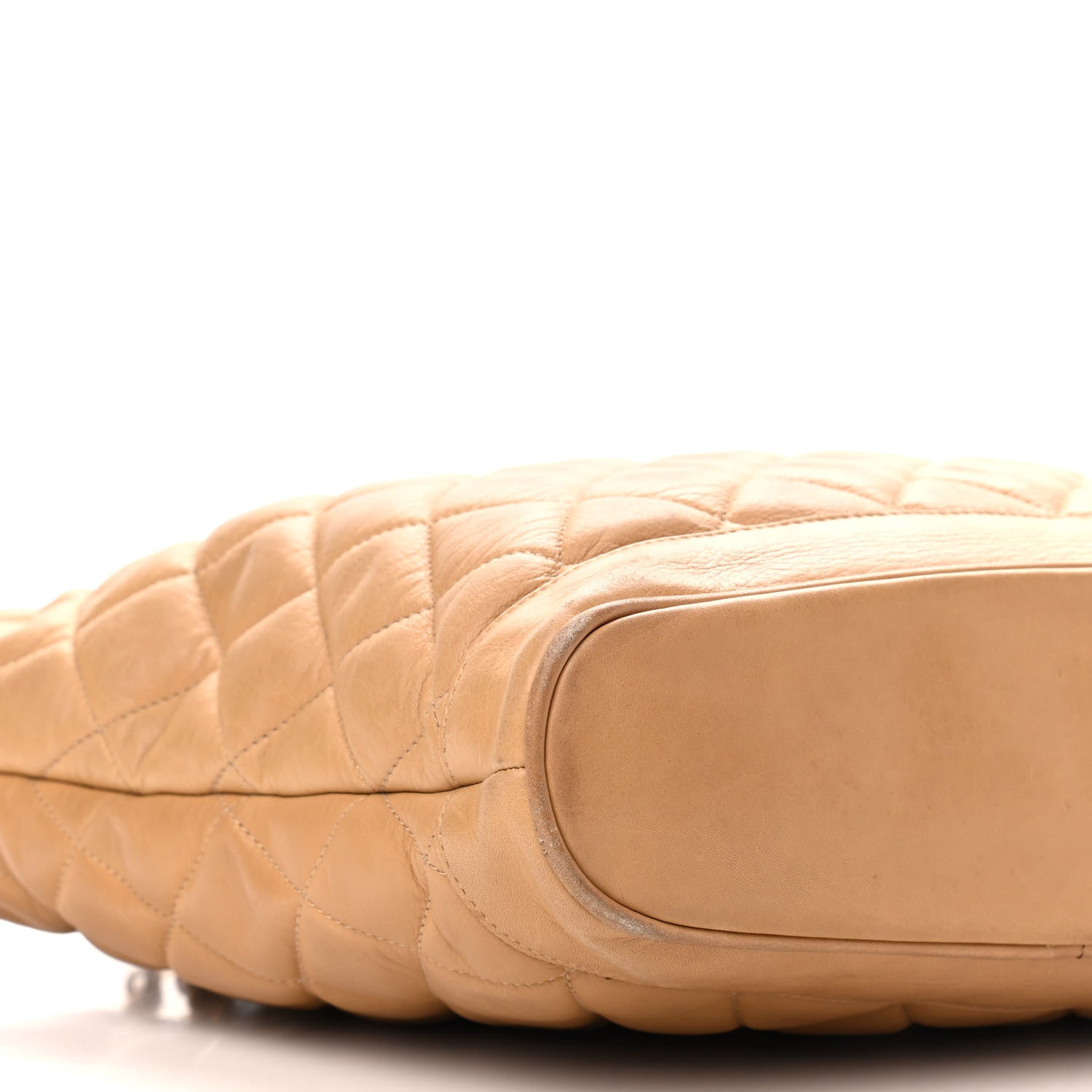 Chanel Lambskin Quilted Shopper Tote Beige 17 of 18