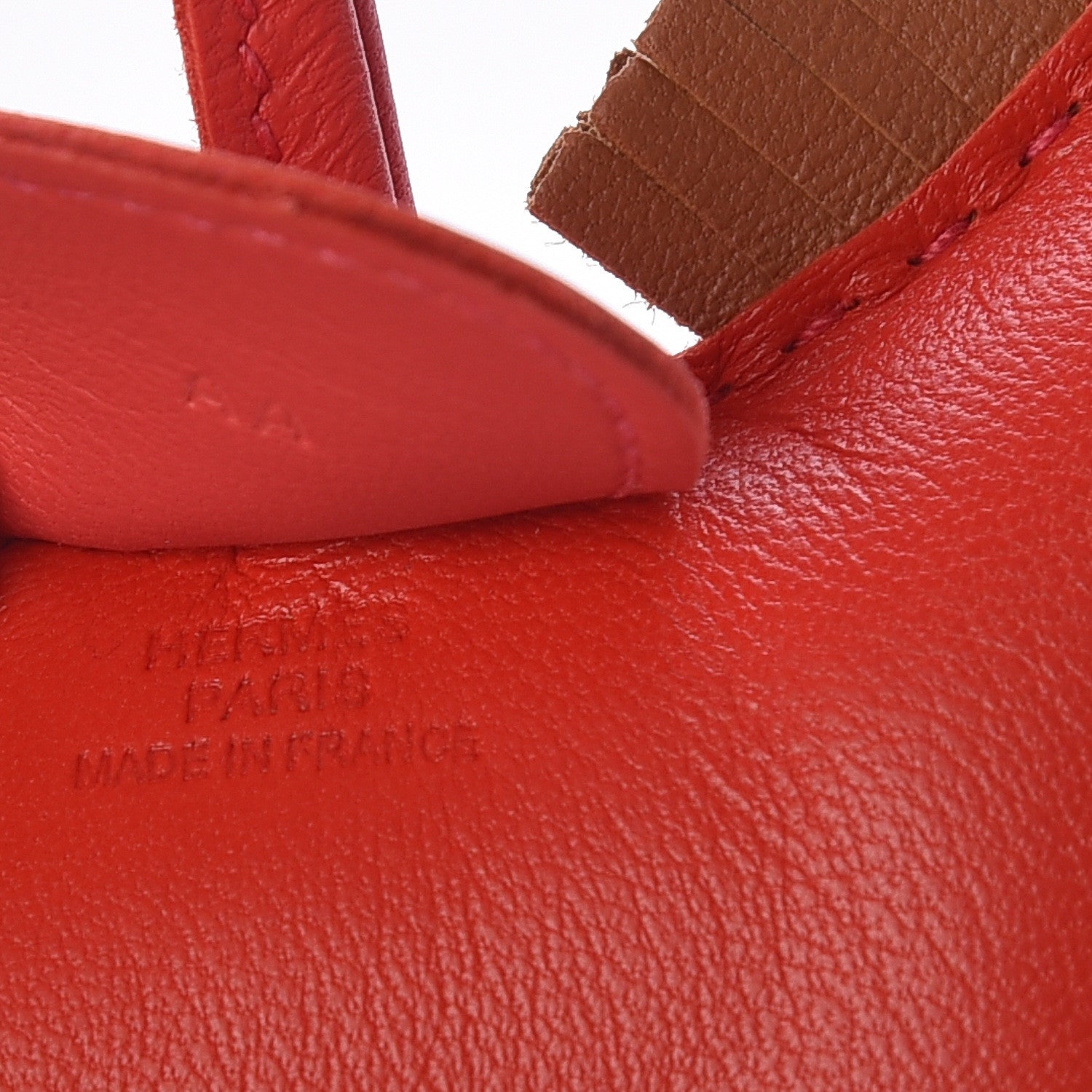Hermes Milo Lambskin Grigri Rodeo Horse Bag Charm MM Rouge Indien Gold Bougainvillea 3 of 4