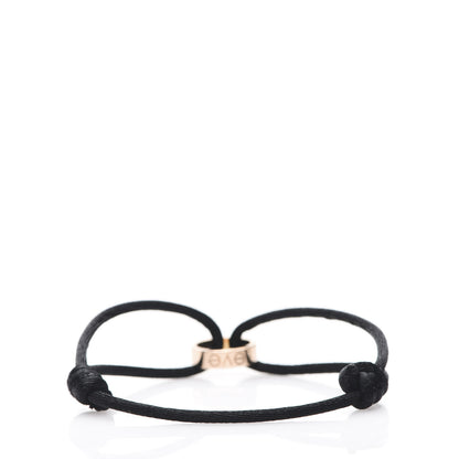 Cartier 18K Pink Gold Charity LOVE Adjustable Cord Bracelet Black 2 of 5