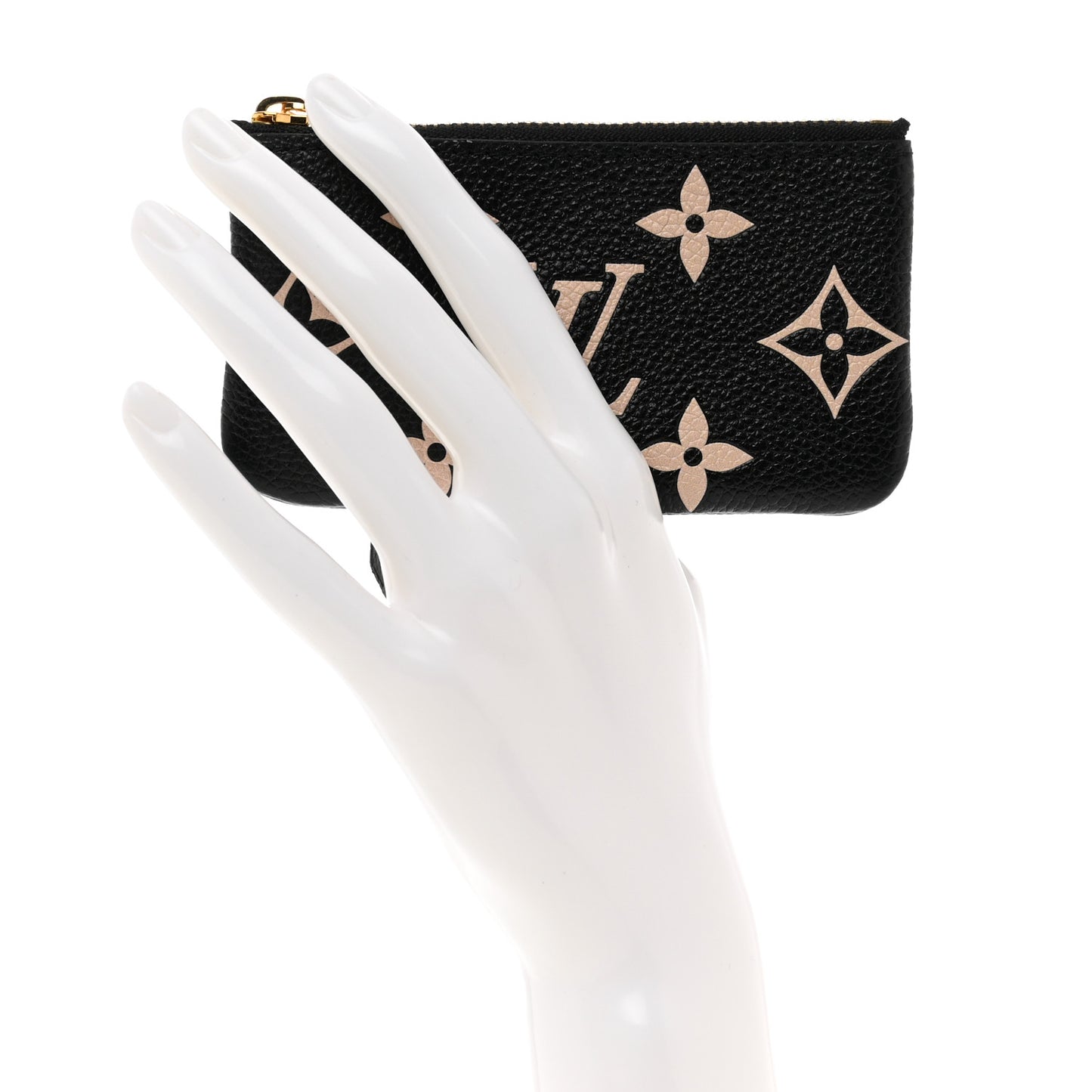 Empreinte Monogram Giant Key Pouch Black Beige