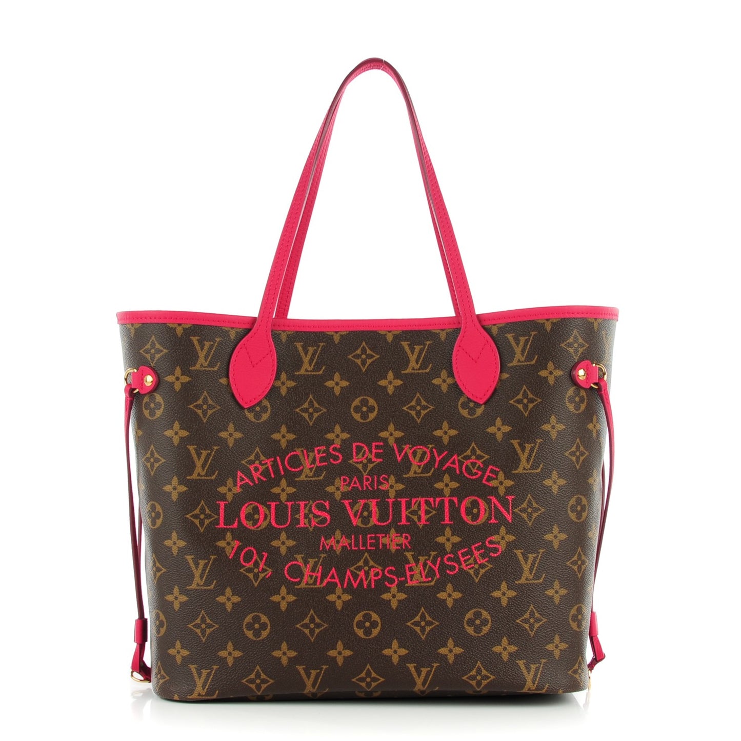 Monogram Articles de Voyage Ikat Neverfull MM Rose Indien