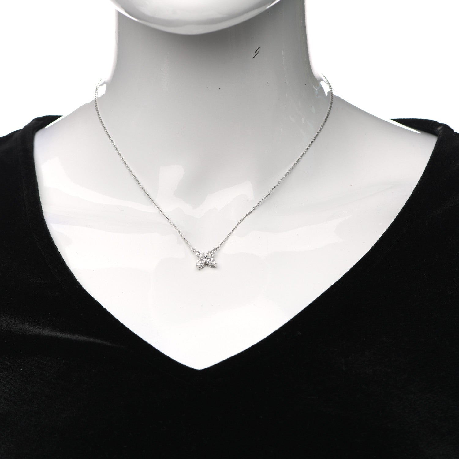 Tiffany Platinum Diamond Large Victoria Necklace 2 of 5