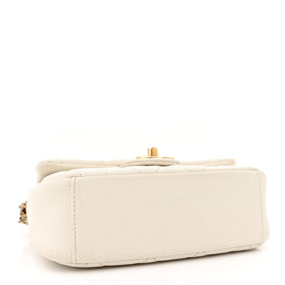 Chanel Caviar Quilted Mini Chain Soul Flap White 4 of 12