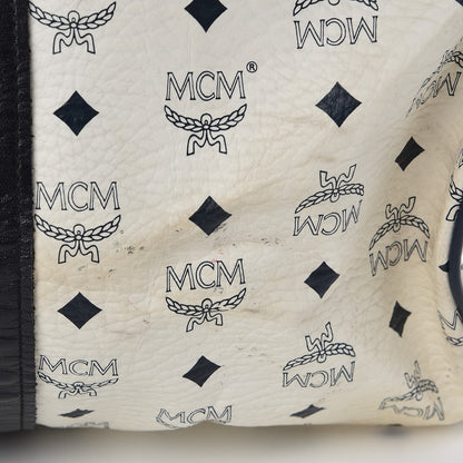 MCM Visetos Weekender Duffle Bag White 18 of 33