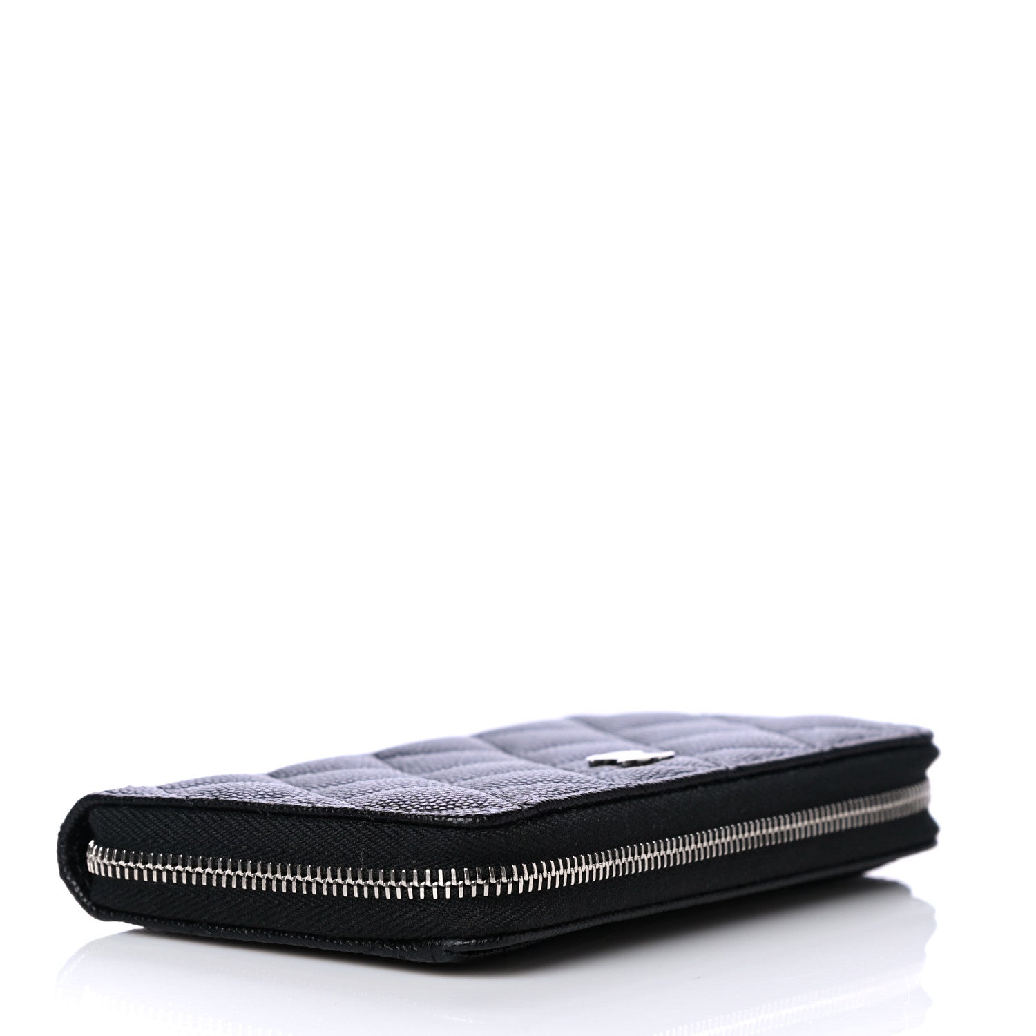 Chanel Caviar Quilted Medium Zip Around Wallet Black 4 of 15