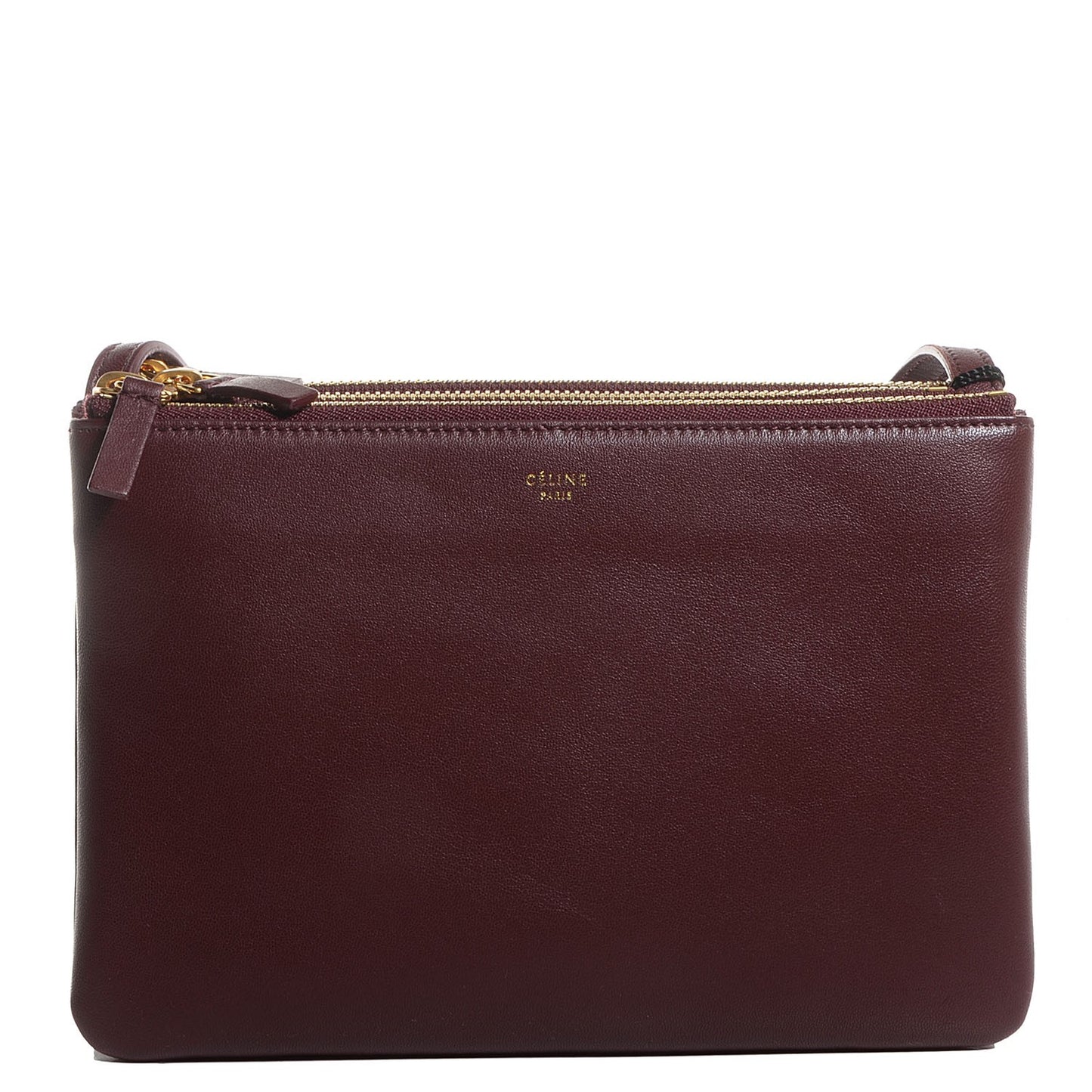 Lambskin Small Trio Crossbody Bag Burgundy