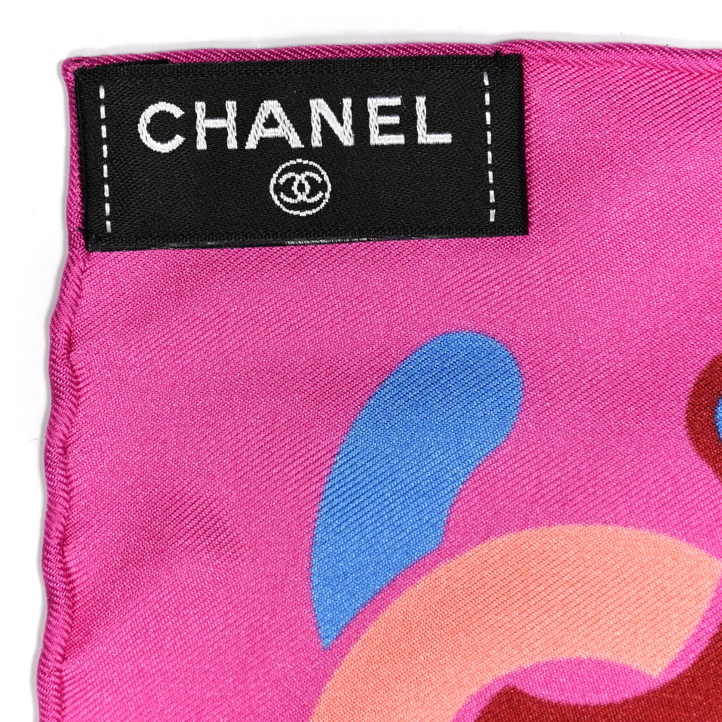 Silk CC Square Scarf Pink Multicolor