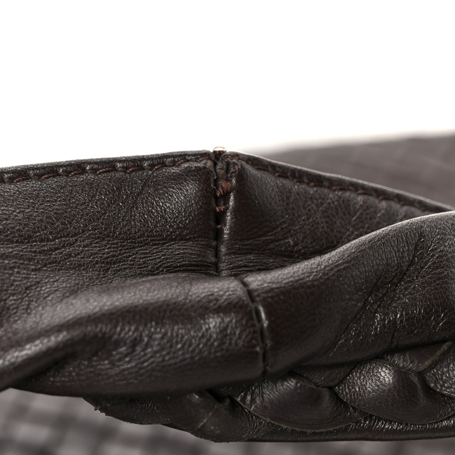 Nappa Intrecciato Medium Veneta Hobo Ebano