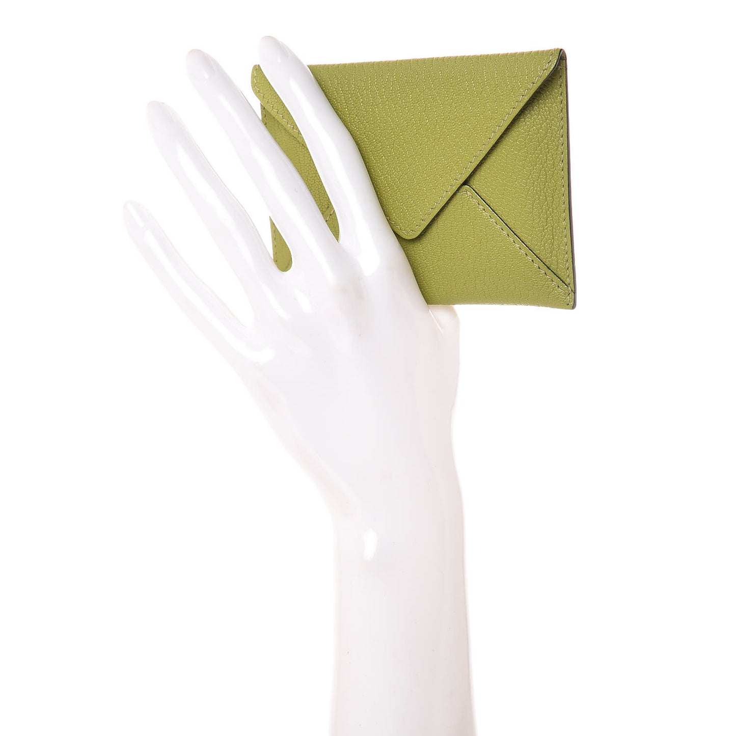 Chevre Mysore Envelope Wallet Vert Anis