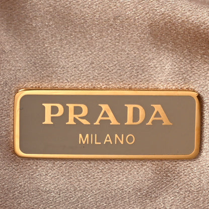 Prada Satin Crystal Re-Edition 2005 Shoulder Bag Platino 6 of 9