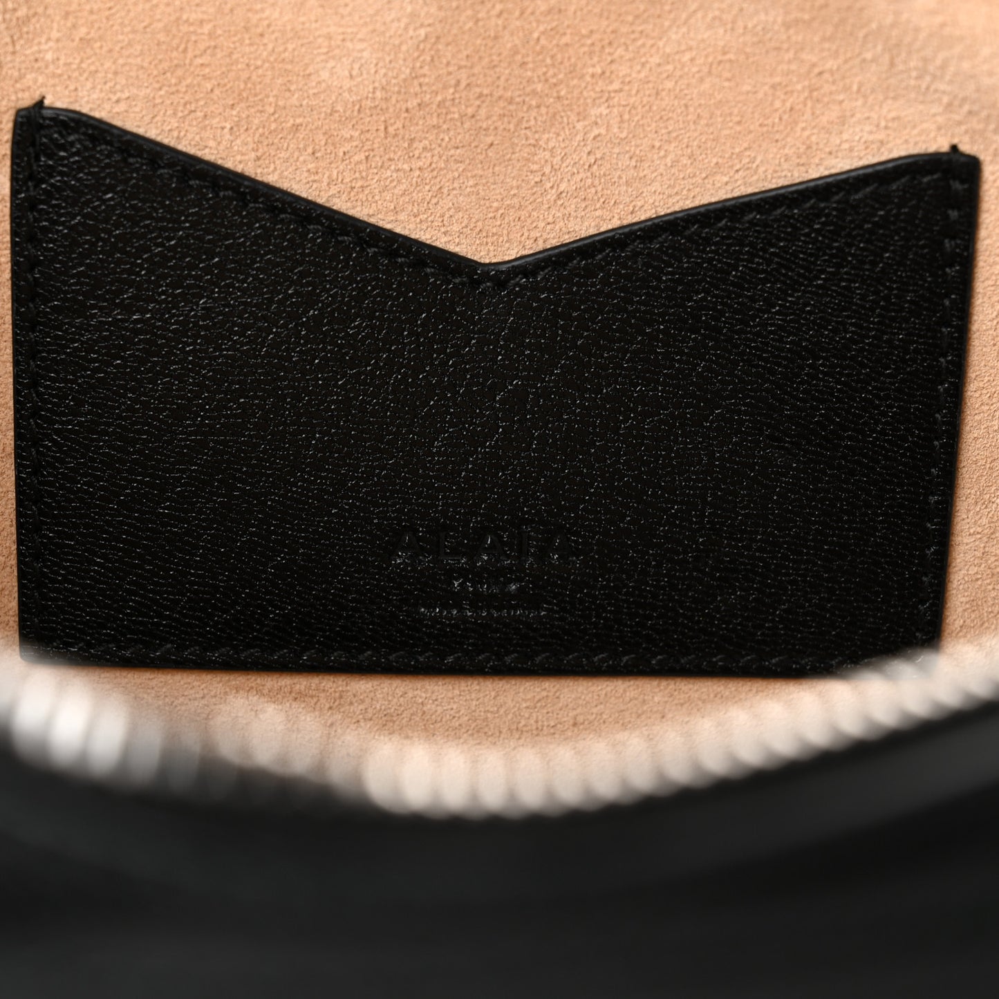 Shiny Goatskin Medium Le Teckel Bag Black