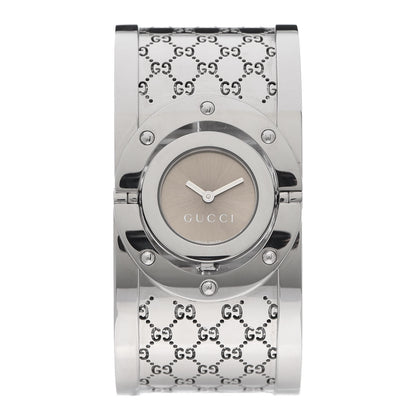 Gucci Stainless Steel 33mm Twirl Quartz Watch Brown 1 of 6